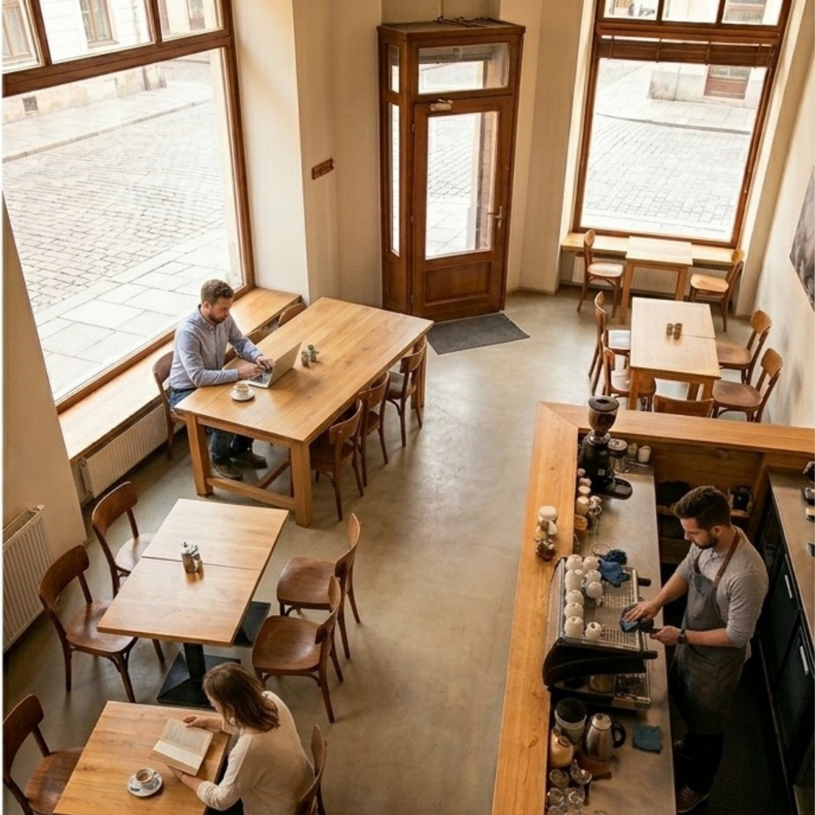 A cafe — anonymous